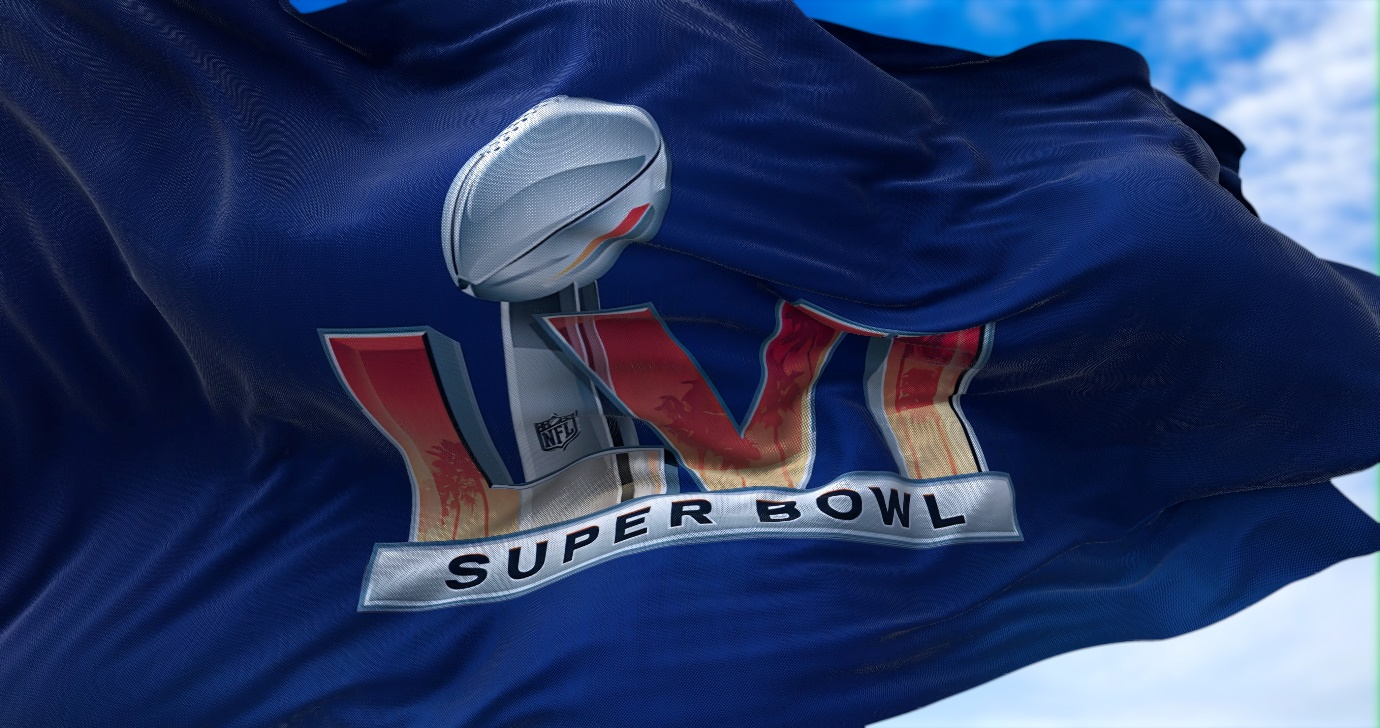 a Super Bowl flag